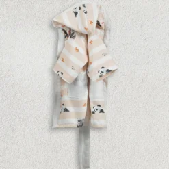 Accappatoi in spugna Baby Gabel Trudi Stripes naturale