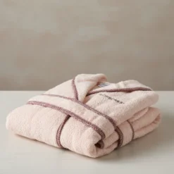 Accappatoio baby in spugna Borbonese KIDS Cangiante rosa