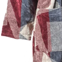 Accappatoio Carrara in spugna con cappuccio WASHINGTON bordeaux