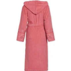 Accappatoio donna cappuccio PIP STUDIO Soft Zellige spugna corallo