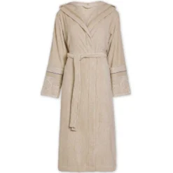 Accappatoio donna con cappuccio PIP STUDIO Soft Zellige spugna khaki