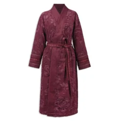 Accappatoio sciallato donna spugna PIP STUDIO Jasmin jacquard malva