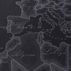 ALVIERO MARTINI copripiumino matrimoniale in raso Geo Night nero