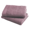 Asciugamano con ospite da bagno Happidea 460 gr Malva
