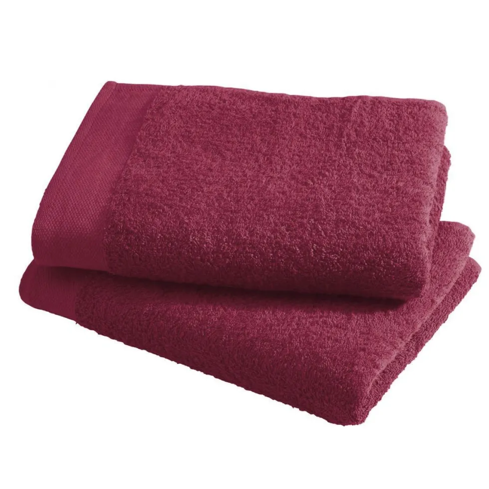 Asciugamano con ospite da bagno Happidea 460 gr Amarena