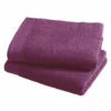 Asciugamano con ospite da bagno Happidea 460 gr Porpora