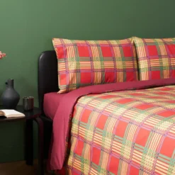 Bassetti Copripiumino Piazza e mezza Weaving Rosso Multicolore