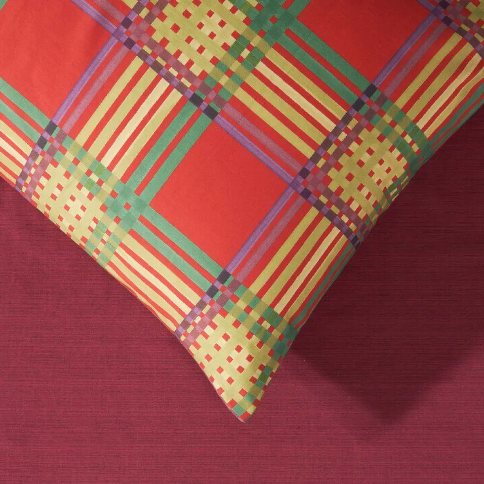 Bassetti Copripiumino Piazza e mezza Weaving Rosso Multicolore