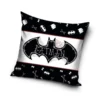 BATMAN cuscino arredo quadrato microfibra 40x40 cm nero Bones