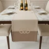 Borbonese Runner Tavola Nocciola 50x150 cm