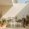Bossi Parure Copripiumino matrimoniale MILLER 7612 tartan scozzese