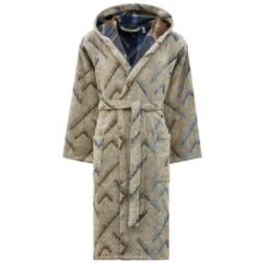 CARRARA Accappatoio UNISEX in Spugna con Cappuccio Kanzi blu