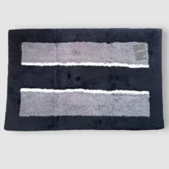 CARRARA Tappeto bagno in cotone 1500 gr LONDRA nero