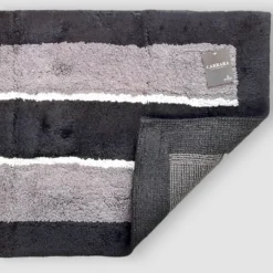 CARRARA Tappeto bagno in cotone 1500 gr LONDRA nero