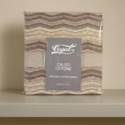 Cogal Copripiumino matrimoniale caldo cotone 250x245 Zig-Zag rosa antico