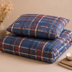 Completo Copripiumone Singolo Bassetti Kilt B2 turchese