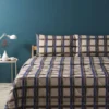 Completo lenzuola Bassetti matrimoniale in cotone CHECK B1