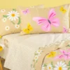 Completo Lenzuola Margherite Caleffi Naturale | Letto Singolo cotone