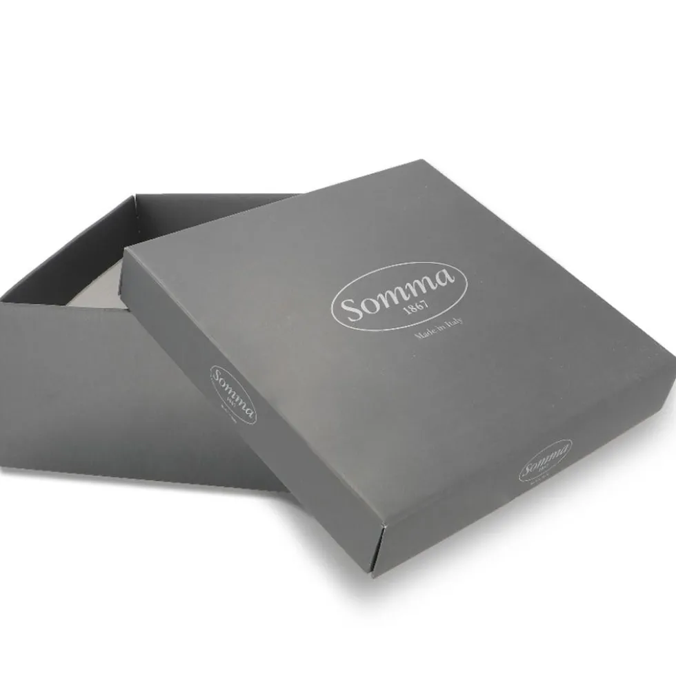 Coperta LANA Vergine Matrimoniale SOMMA ORIGAMI Fumo