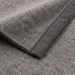 Coperta 100% pura lana vergine Marta Marzotto antracite matrimoniale