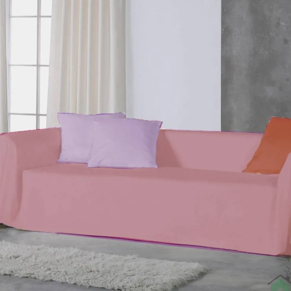 Copridivano copritutto telo Panama RARUS 350x300 cm - rosa