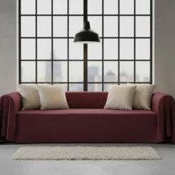 Copridivano copritutto telo Panama RARUS 260x300 cm - bordeaux