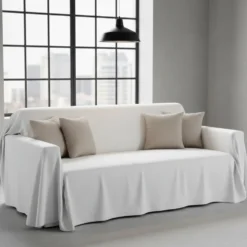 Copridivano copritutto telo Panama RARUS 260x300 cm - bianco