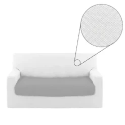 Copridivano 2 Posti con Copricuscino Unito Lungo Genius bianco
