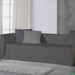 Copridivano RARUS Copritutto Telo Arredo Cotone 350x300 cm - Antracite