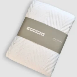 Copriletto estivo jacquard matrimoniale ZUCCHI Muse bianco