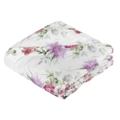 Copriletto estivo matrimoniale in piquet FAZZINI Summer rosa