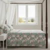 Copriletto Trapuntato anallergico ANDER 260x260 floreale verde acqua