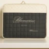 Copriletto trapuntato in raso matrimoniale Blumarine Lory nero con strass