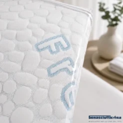 Coprimaterasso con angoli rinfrescante matrimoniale 180x200x27