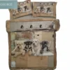 Copripiumino e federa in cotone Piazza e mezza Box Cagnolini