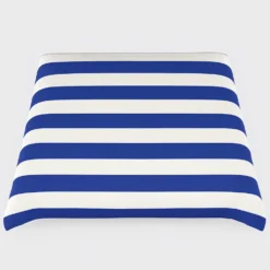Copripiumino e federe a righe giallo-blu in puro cotone POLO Vallesusa