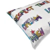 Copripiumino e federe matrimoniale LETTERS Happidea in cotone