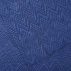 Copripiumino matrimoniale e federe Missoni JO 50 blu
