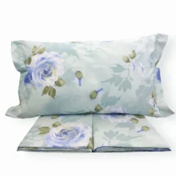 Copripiumino Matrimoniale MIRABELLO Precious Rose blu