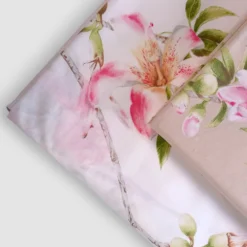 Copripiumino Matrimoniale percalle MIRABELLO Chorisia beige