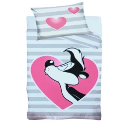 Copripiumino singolo SFUSO per bambini LOONEY TUNES a righe