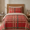 Copripiumone Tartan Rosso Bassetti Kilt Singolo 1 piazza