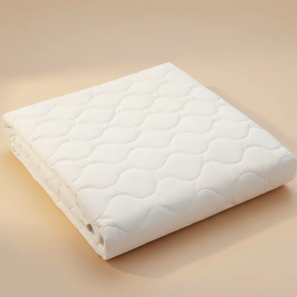 Coprirete trapuntato per letto piazza e mezza con lacci 120x195