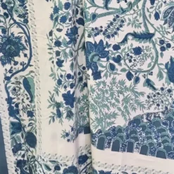 Copritutto Telo arredo BOCCADASSE Blu 250x260 Mezzero disegnato a mano