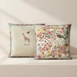 Cuscino Arredo Borbonese Garden Turchese 45x45 | Design esotico