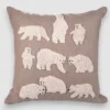 Cuscino arredo in lana Orsi 40x40 con imbottitura ricamato