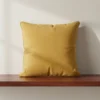 Cuscino Arredo in velluto Borbonese 60x60 Living Ocra con Piping OP