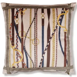 Cuscino arredo in velluto 43x43 cm Borbonese PEGASO beige