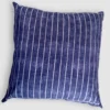Cuscino Carrara LINE 40x40 puro cotone a righe blu