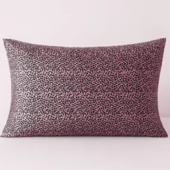 Federa sfusa in pura seta di gelso + maschera notte Pink Leopard